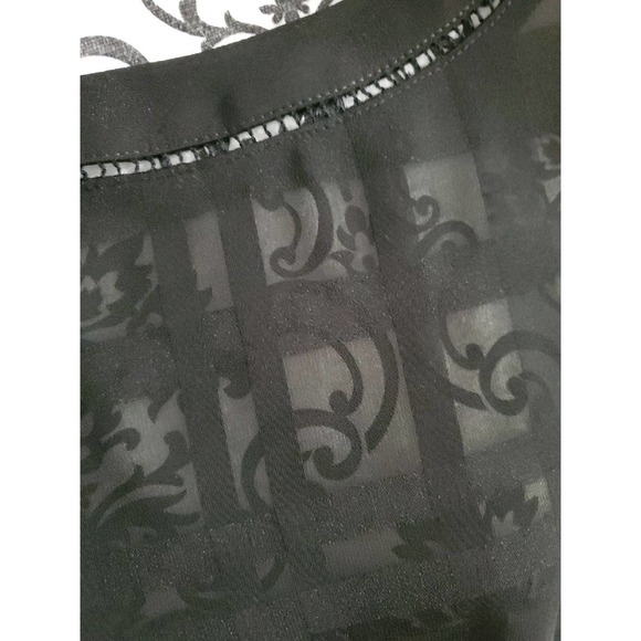 NWT Ann Taylor LOFT black sheer blouse - Picture 2 of 6